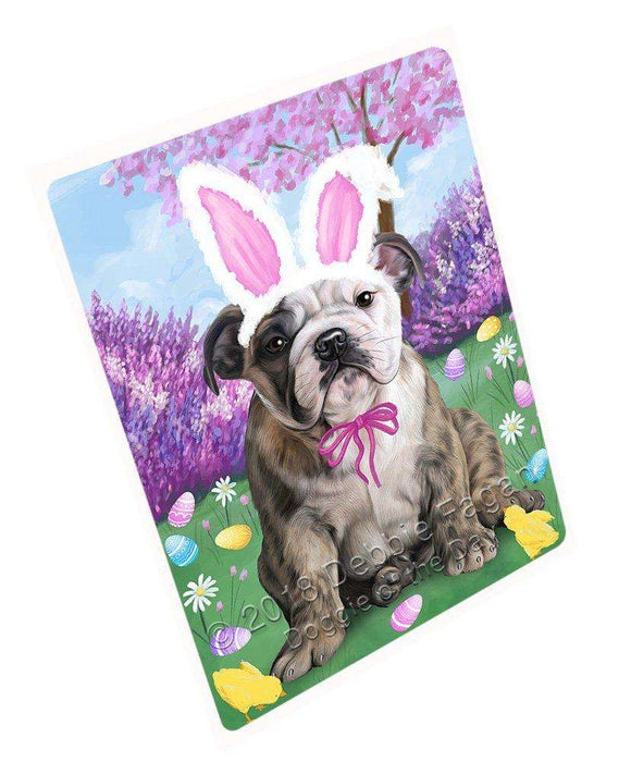 Bulldog Easter Holiday Large Refrigerator / Dishwasher Magnet RMAG54210