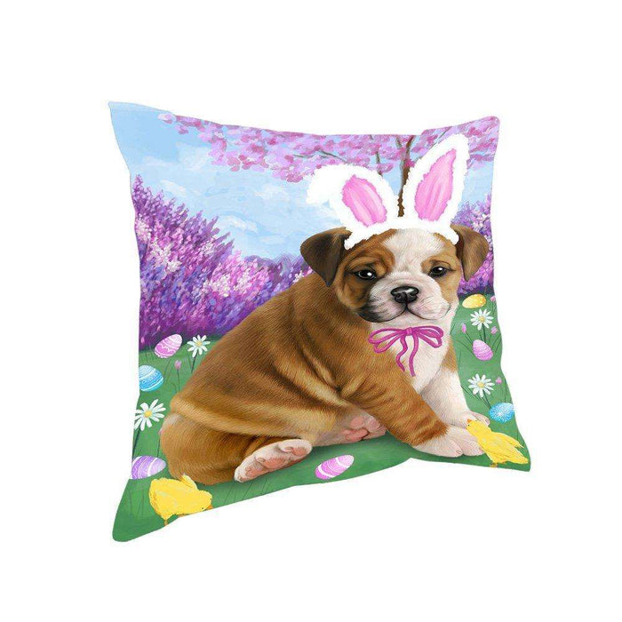 Bulldog Easter Holiday Pillow PIL52168