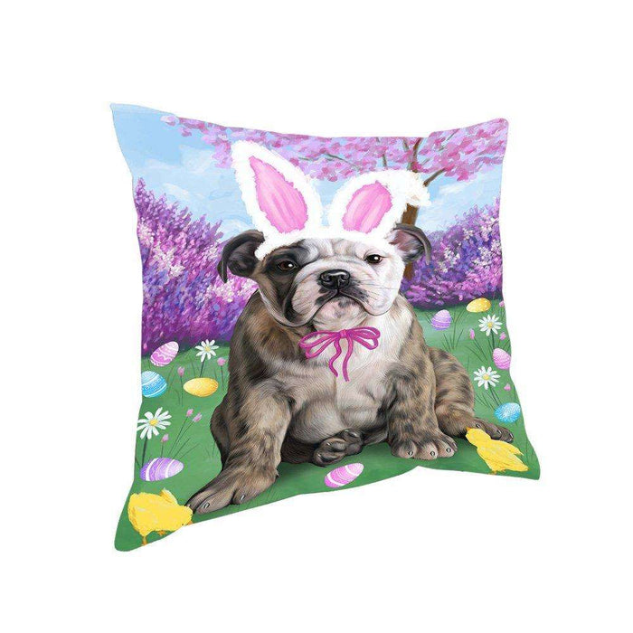 Bulldog Easter Holiday Pillow PIL52172