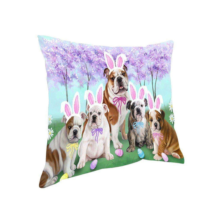 Bulldog Easter Holiday Pillow PIL52180