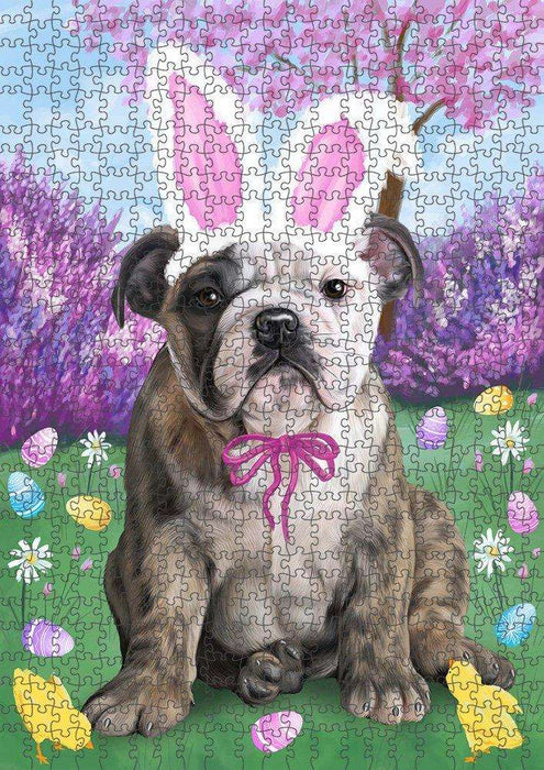 Bulldog Easter Holiday Puzzle with Photo Tin PUZL50280