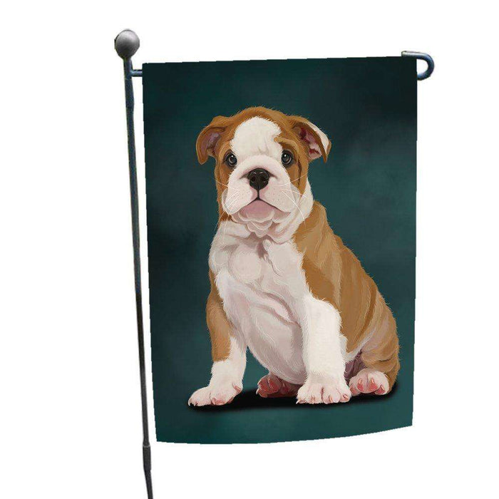 Bulldog Puppy Dog Garden Flag