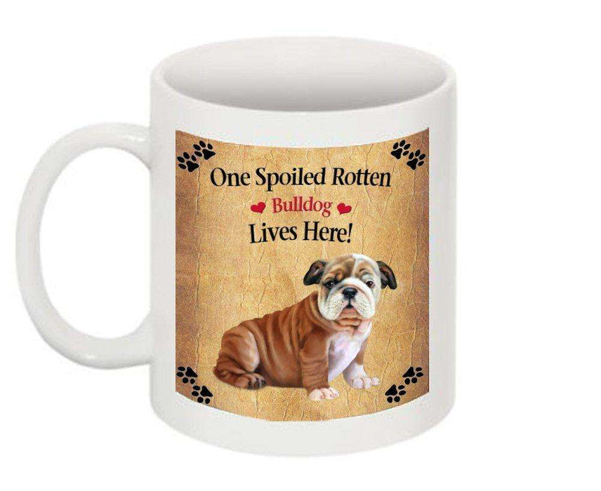 Bulldog Puppy Spoiled Rotten Dog Mug
