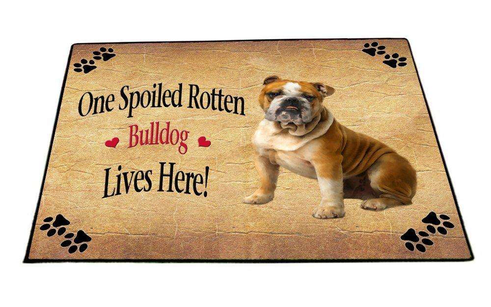 Bulldog Spoiled Rotten Dog Indoor/Outdoor Floormat