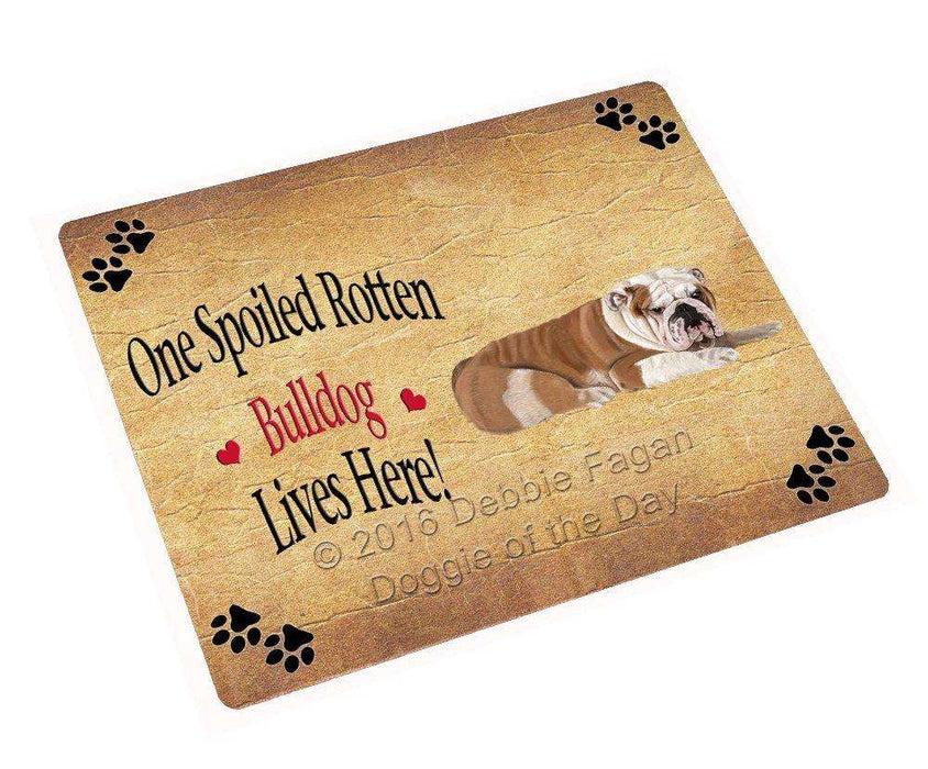 Bulldog Spoiled Rotten Dog Magnet Mini (3.5" x 2")