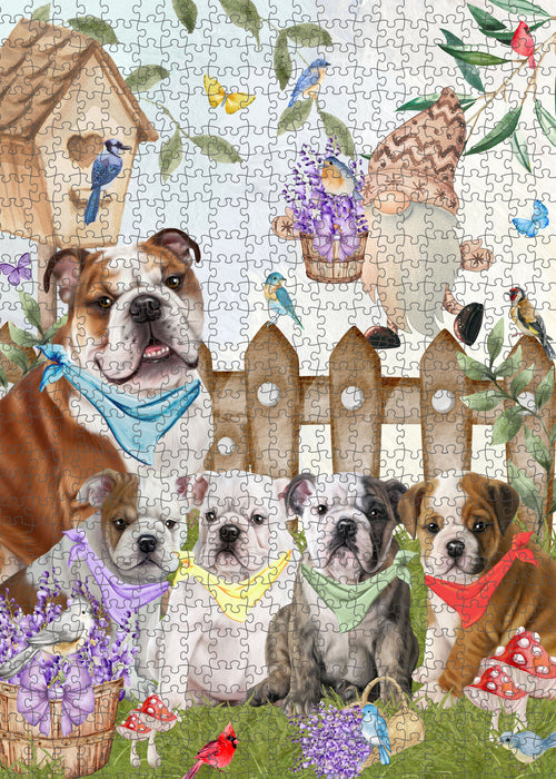 Bulldog Jigsaw Puzzle: Explore a Variety of Designs, Interlocking Puzzles Games for Adult, Custom, Personalized, Gift for Dog and Pet Lovers
