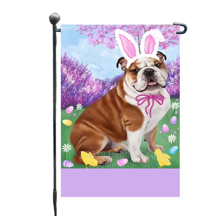 Personalized Easter Holiday Bulldog Custom Garden Flags GFLG-DOTD-A58797