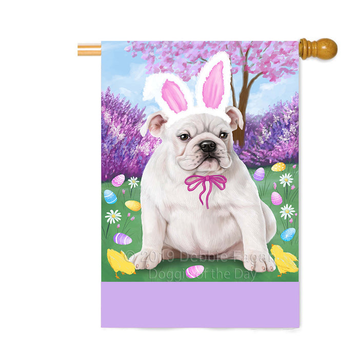 Personalized Easter Holiday Bulldog Custom House Flag FLG-DOTD-A58857