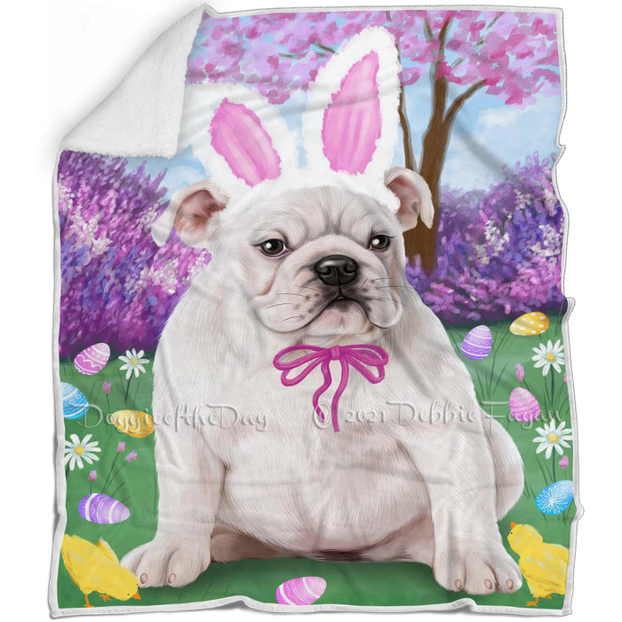 Bulldog Easter Holiday Blanket BLNKT57333