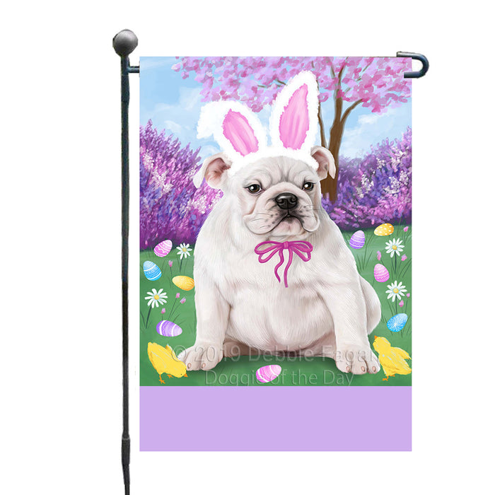 Personalized Easter Holiday Bulldog Custom Garden Flags GFLG-DOTD-A58801