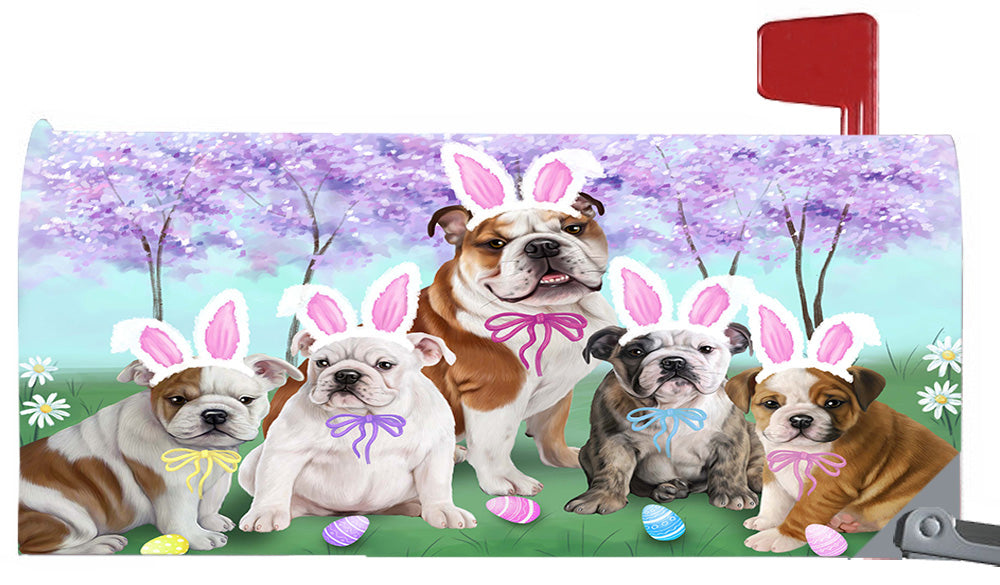 Easter Holidays Bulldogs Magnetic Mailbox Cover MBC48386