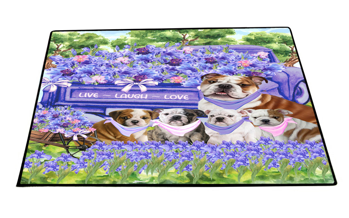 Bulldog Floor Mat: Explore a Variety of Designs, Anti-Slip Doormat for Indoor and Outdoor Welcome Mats, Personalized, Custom, Pet and Dog Lovers Gift