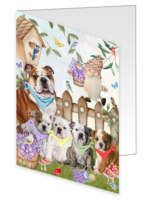 Bulldog Greeting Cards & Note Cards with Envelopes: Explore a Variety of Designs, Custom, Invitation Card Multi Pack, Personalized, Gift for Pet and Dog Lovers