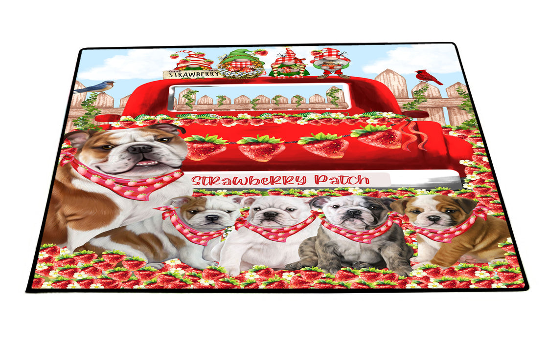 Bulldog Floor Mats and Doormat: Explore a Variety of Designs, Custom, Anti-Slip Welcome Mat for Outdoor and Indoor, Personalized Gift for Dog Lovers