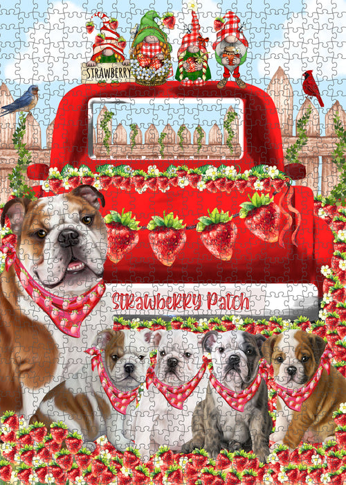 Bulldog Jigsaw Puzzle for Adult, Interlocking Puzzles Games, Personalized, Explore a Variety of Designs, Custom, Dog Gift for Pet Lovers