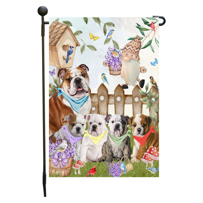 Bulldogs Garden Flag: Explore a Variety of Designs, Custom, Personalized, Weather Resistant, Double-Sided, Outdoor Garden Yard Decor for Dog and Pet Lovers