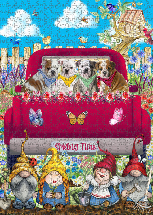 Bulldog Jigsaw Puzzle: Explore a Variety of Personalized Designs, Interlocking Puzzles Games for Adult, Custom, Dog Lover's Gifts
