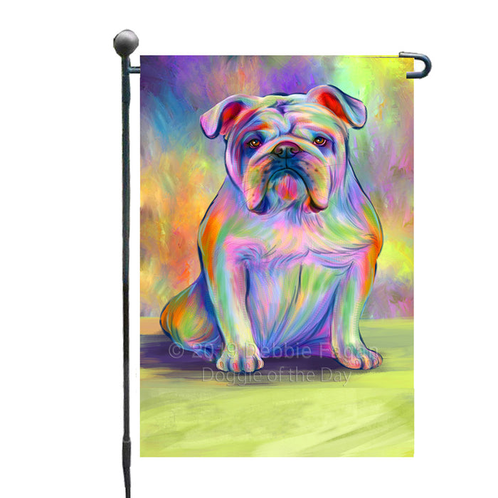 Personalized Paradise Wave Bulldog Custom Garden Flags GFLG-DOTD-A60021
