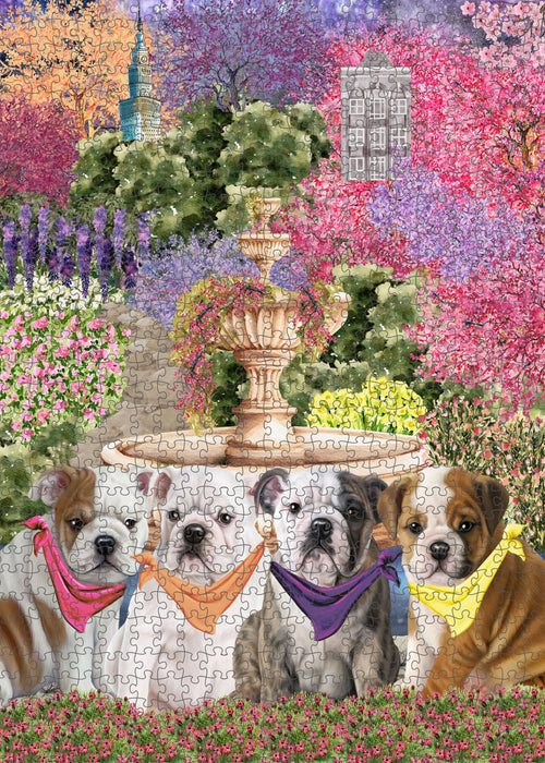 Bulldog Jigsaw Puzzle, Interlocking Puzzles Games for Adult, Explore a Variety of Designs, Personalized, Custom, Gift for Pet and Dog Lovers