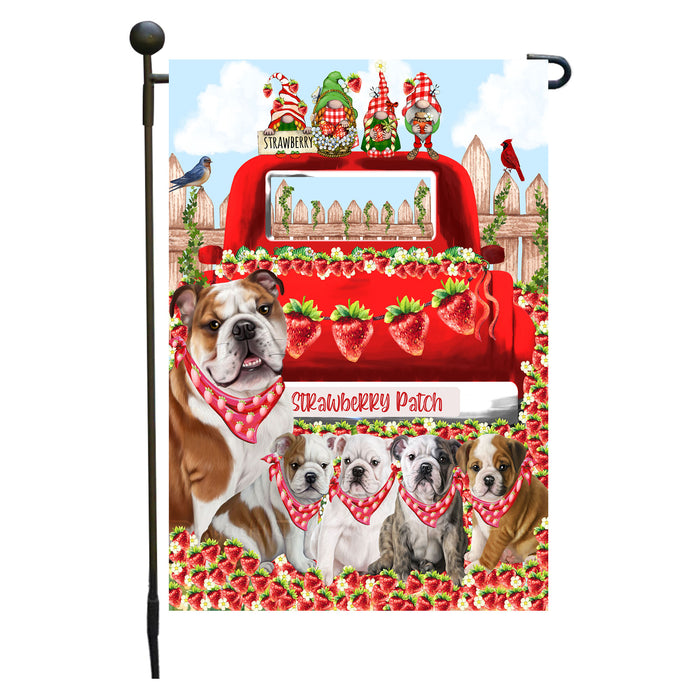 Bulldogs Garden Flag: Explore a Variety of Custom Designs, Double-Sided, Personalized, Weather Resistant, Garden Outside Yard Decor, Dog Gift for Pet Lovers