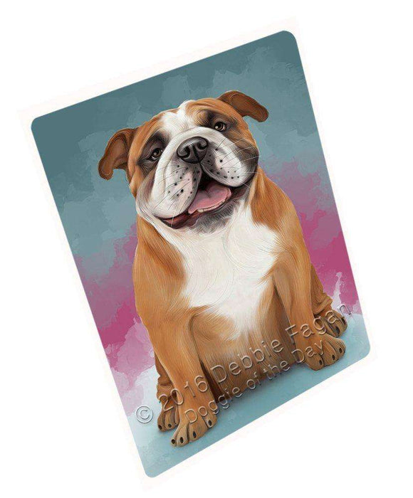 Bulldogs Dog Art Portrait Print Woven Throw Sherpa Plush Fleece Blanket D131