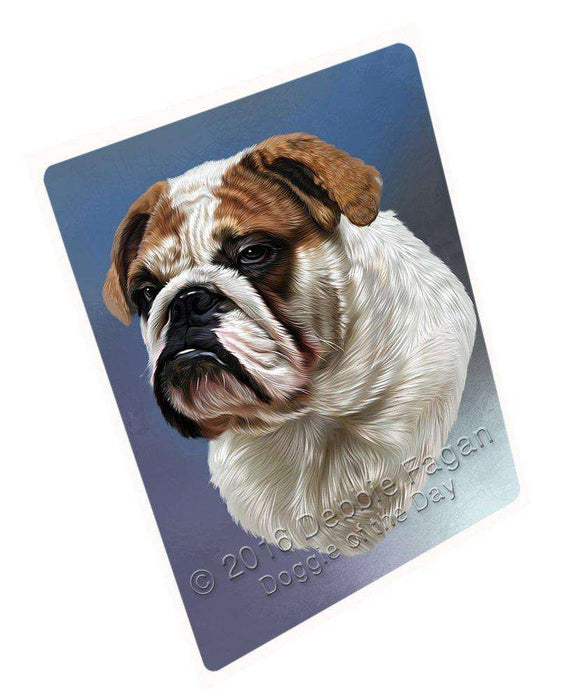 Bulldogs Dog Art Portrait Print Woven Throw Sherpa Plush Fleece Blanket D132
