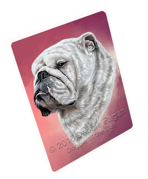 Bulldogs Dog Art Portrait Print Woven Throw Sherpa Plush Fleece Blanket D136