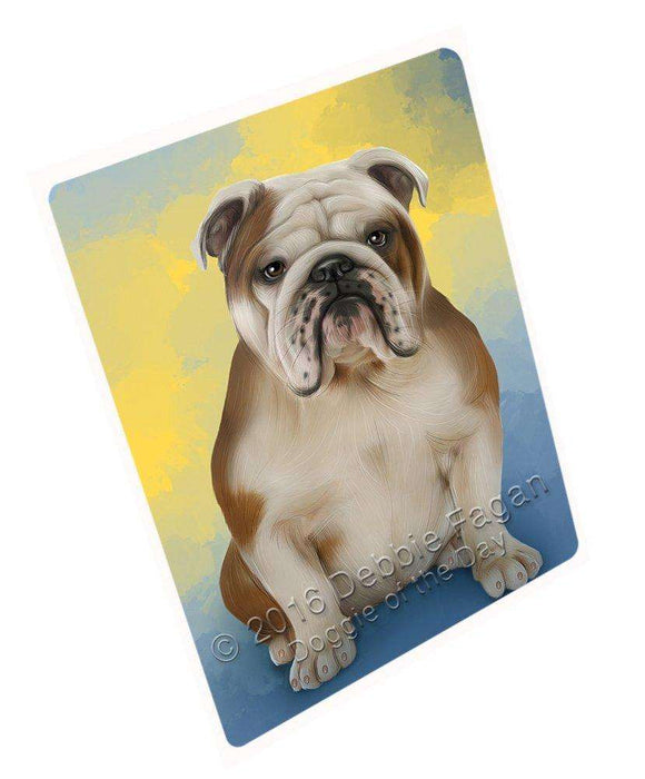 Bulldogs Dog Art Portrait Print Woven Throw Sherpa Plush Fleece Blanket D138