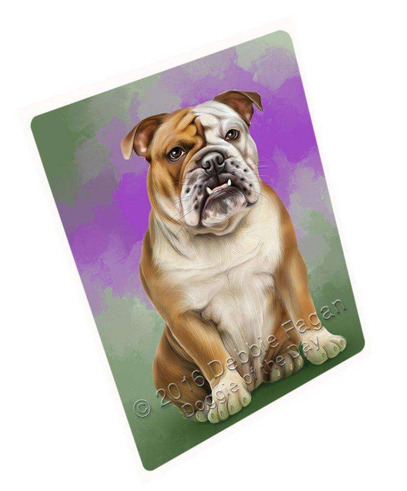 Bulldogs Dog Art Portrait Print Woven Throw Sherpa Plush Fleece Blanket D140