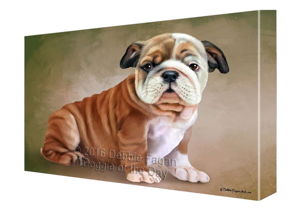 Bulldogs Dog Canvas Wall Art CV074