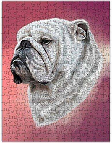 Bulldogs Dog Puzzle with Photo Tin D073