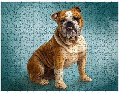 Bulldogs Dog Puzzle with Photo Tin D075
