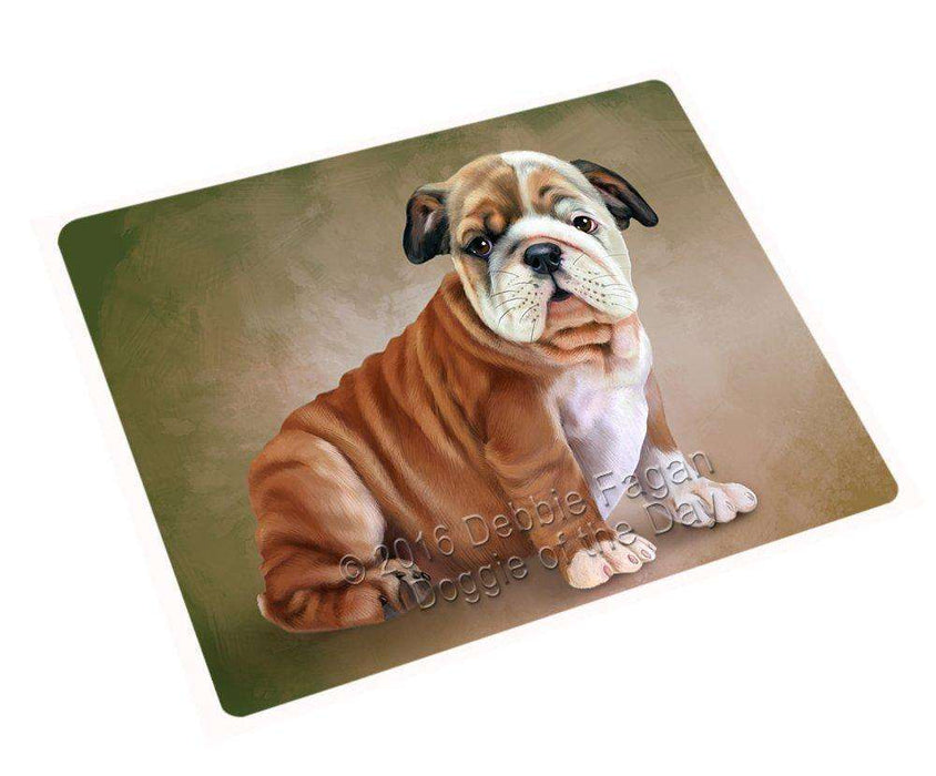 Bulldogs Dog Tempered Cutting Board