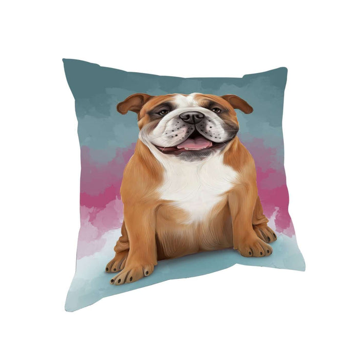 Bulldogs Dog Throw Pillow D309