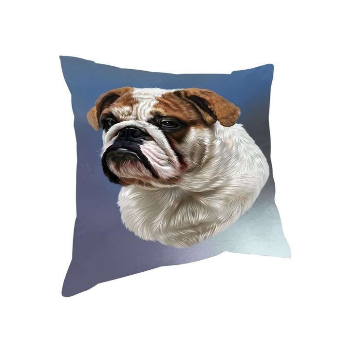 Bulldogs Dog Throw Pillow D310