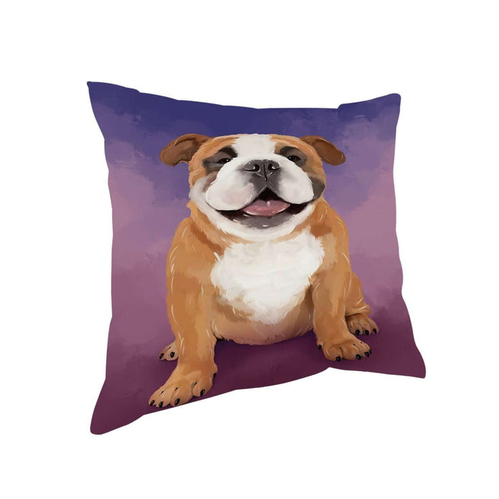 Bulldogs Dog Throw Pillow D311