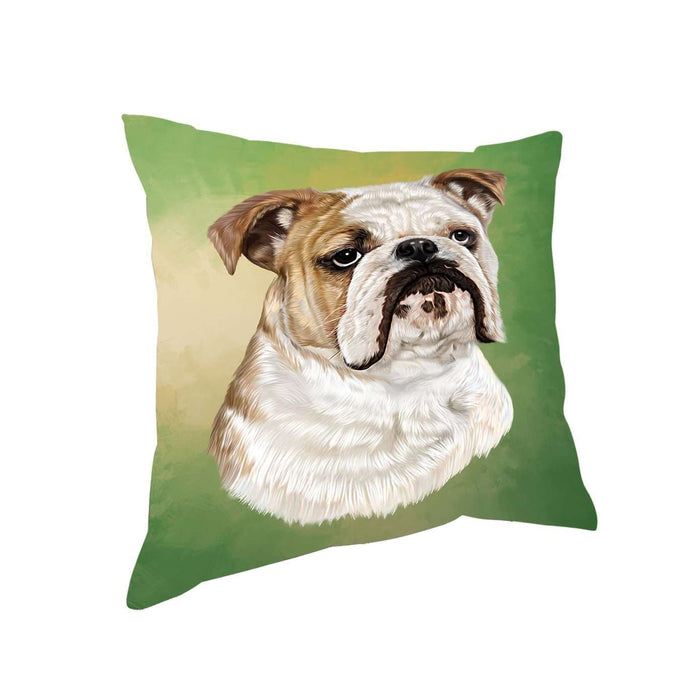 Bulldogs Dog Throw Pillow D312