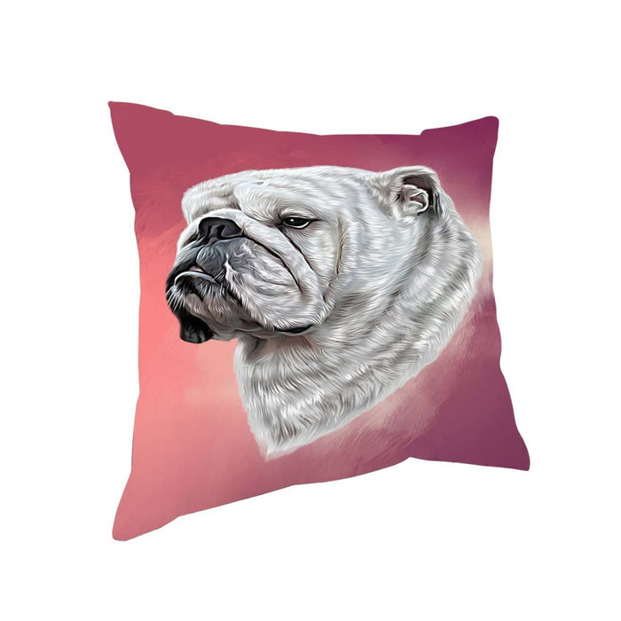 Bulldogs Dog Throw Pillow D314