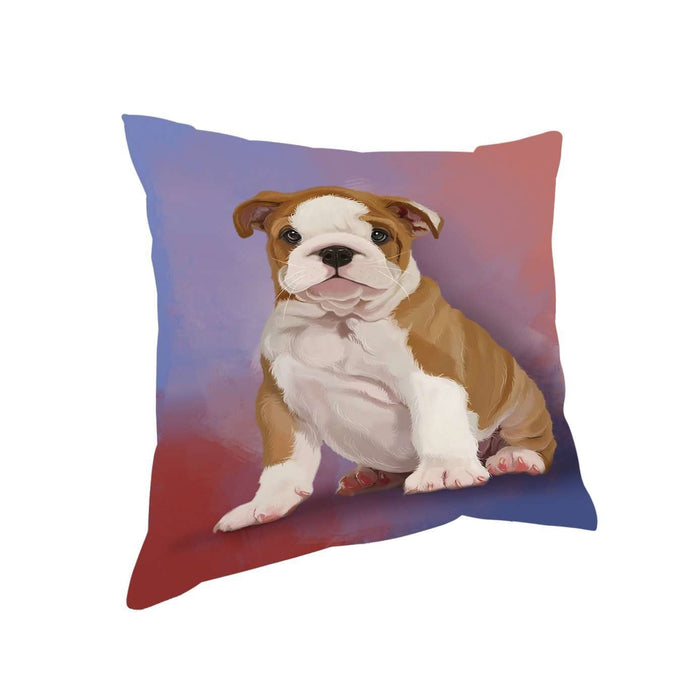 Bulldogs Dog Throw Pillow D315
