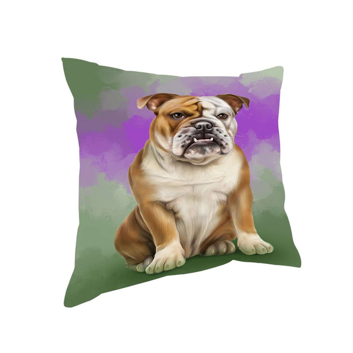 Bulldogs Dog Throw Pillow D318