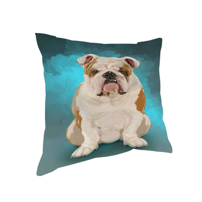 Bulldogs Dog Throw Pillow D319