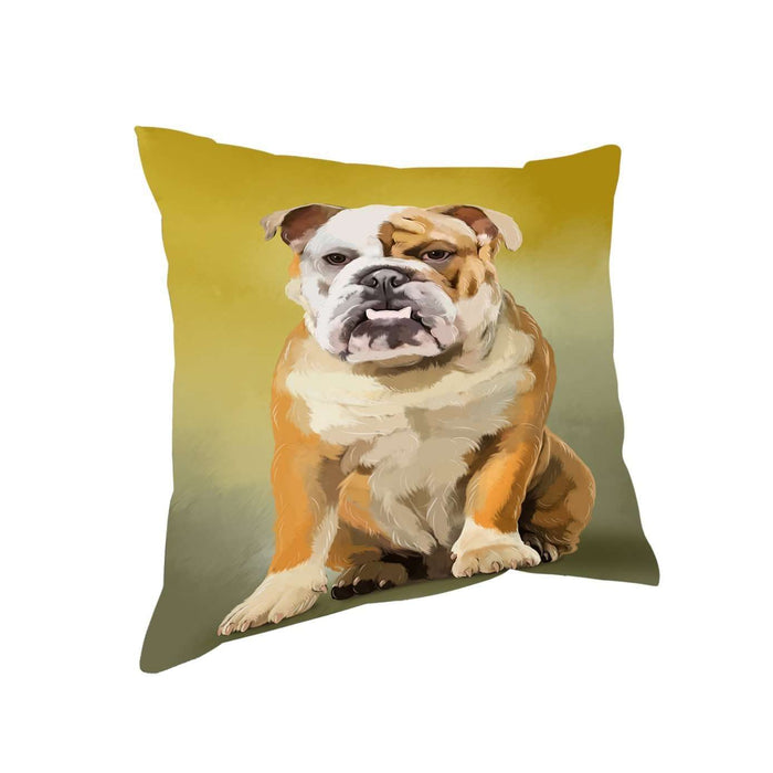 Bulldogs Dog Throw Pillow D320