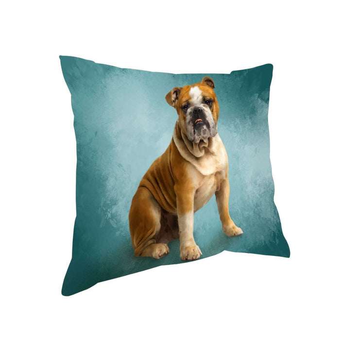 Bulldogs Dog Throw Pillow D321