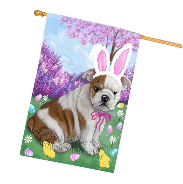 Bulldogs Easter Holiday House Flag FLG49042