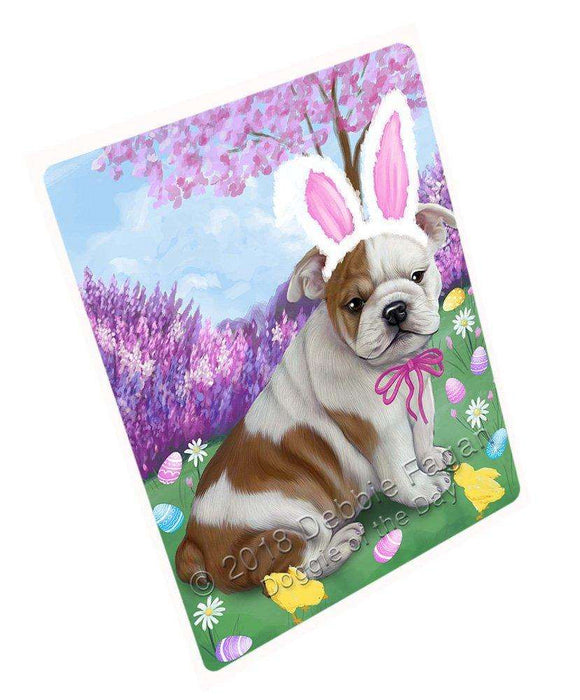 Bulldogs Easter Holiday Tempered Cutting Board C51099