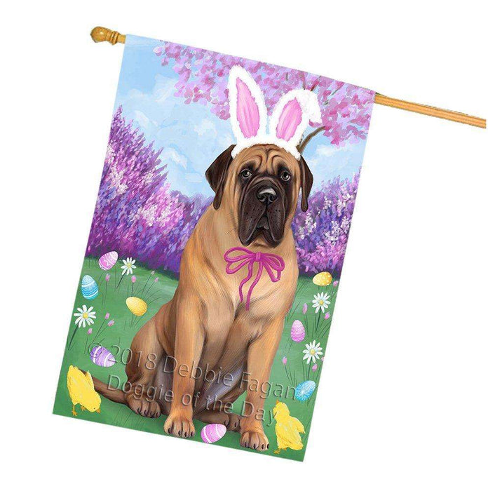 Bullmastiff Dog Easter Holiday House Flag FLG49047