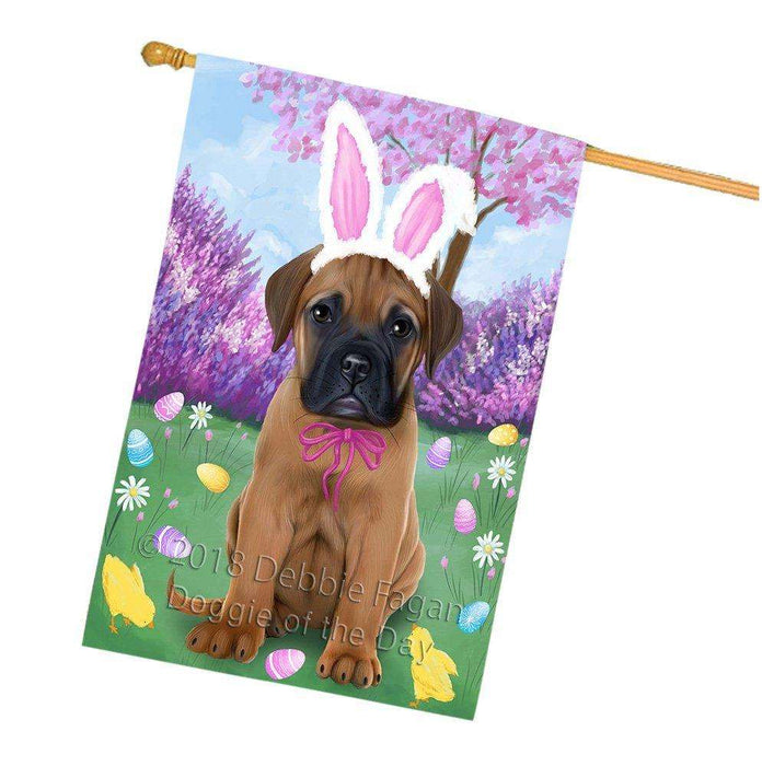 Bullmastiff Dog Easter Holiday House Flag FLG49048