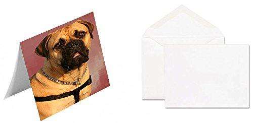 Bullmastiff Dog Handmade Artwork Assorted Pets Greeting Cards and Note Cards with Envelopes for All Occasions and Holiday Seasons