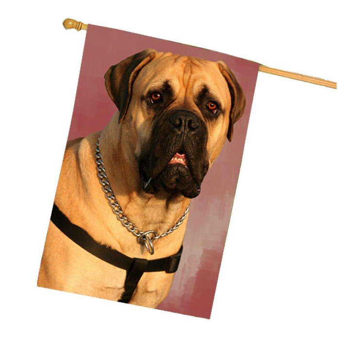 Bullmastiff Dog House Flag