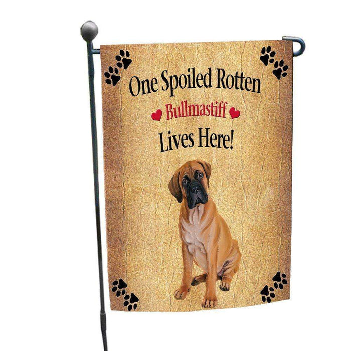 Bullmastiff Spoiled Rotten Dog Garden Flag